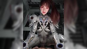 3D Porn Animation: Sexy Armored Bunny From The First Descendant Hops On a Dick Like Crazy