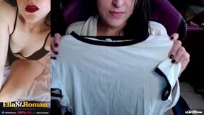 Recién salida de la regadera...