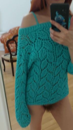 I Knitted Myself a Top and a Sweater, Bragging 2