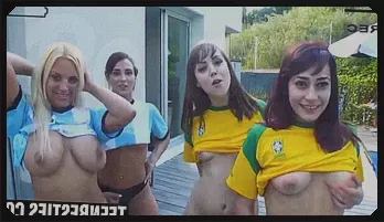 Sexy Babes Share Huge Cock After Football Game