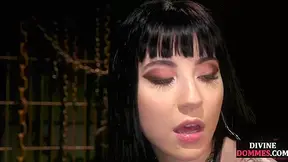 Pussylicked BDSM domina in latex facesitting her private sub