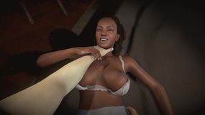 cheating wife is shooting porn while her husband is watching.