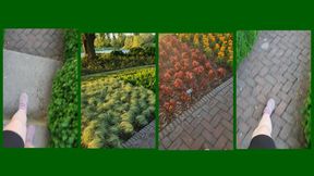 1 MINUTE CLIP OUTDOOR BOTANICAL GARDEN WALK ASMR