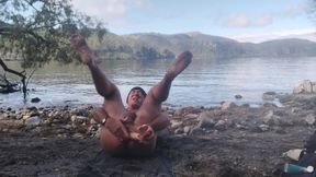 Dildo at the lake