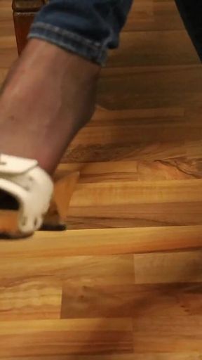 Worn Heels, Soft Soles - Slow Dangling in Stockings