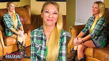 Montana Petite Blonde Mature MILF Audition Sloppy Deepthroat Heat!