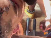 Love watching a beautiful hairy peach of an ass get pounded out by a fat 10" uncut monster cock