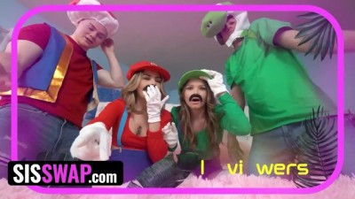 Naughty Stepsisters Crave Stepbrother's Cocks for Viral Fame - SisSwap
