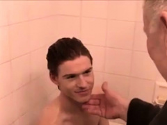 Daddy massage and foot fetish with boy