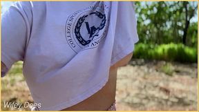 Wifey has perfect tits for flashing