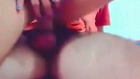 Filthy amateur shemale gives head and rides my dick on top