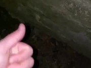 Last night of freedom before lockdown having a wank with big cumshot