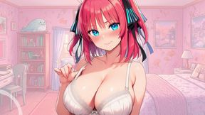 I couldn't hold back, I came quickly to this hentai JOI, english voice.