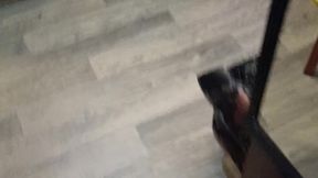 Dominant male beats and bites busty amateur's boobs