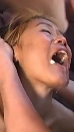 Jaw-dropping moment from &quot;Tight Asian Slut Gets Wrecked in Both Holes After Gagging on a Big One!&quot;