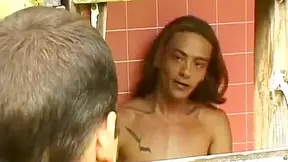 Young Gay Gets Busted Jacking Off And Takes Cock