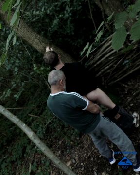 Twink Caught in the Woods Sucking Big Cock Grandpa