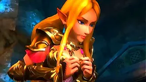 Zelda Cartoon Gets The Royal 3D Blowjob & Swallow Treatment