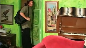 Sexy blonde milf on the cock...cum in mouth