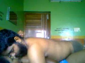 Young sexy Indian guy fucks his girlfriend in missionary position