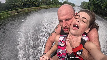 Petite Babe Renee Rose Gets Fucked on a Sunny Florida Day on Top of Jet-Ski