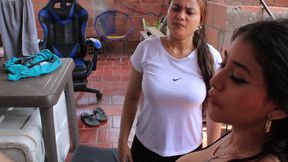 Personal trainer trains my friend and I it's so good that we don't fuck him