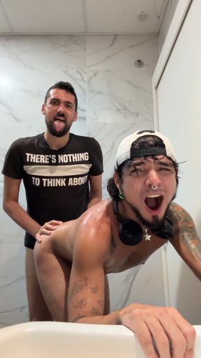 MALL RESTROOM PIG: FUCKED BARE AND HUMILIATED WITH PAPI&#039;S DIRTY FEET ON MY TONGUE!!!