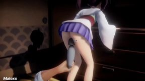 3D Anime Priestess Trains Hard With Hot Hentai Action
