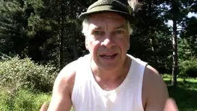 Busty babe's big boobs fuck outside during a picnic