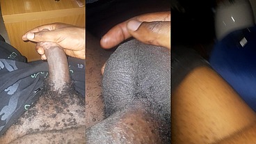 Woked up at midnight feeling so horny, cold and helpless so i play with my front tail