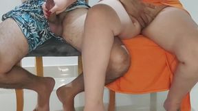 My Stepsister's Slut Got Too Hot at Dinner with Our Stepdads - We Got Caught but She Kept Riding - Real - Case
