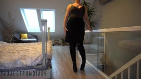 woman in sexy long leather boots taken rough anal - dreepthroat cum swallow end - projectfundiary