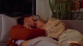 Lazy Evening Creampie Gushes Big Tits Wife Raw Flood