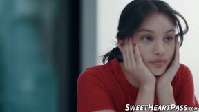 Lustful latina Liv Wild seduced and scissored stepmom Sarah Vandella