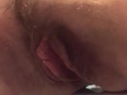 My Pee + Creamy Cum Mix Together and Flow Out of Me