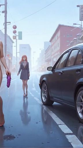 A Snowy Lesbian Stroll with Digital Temptation - Dirty XXX!