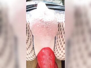 Alt T-Angel play with sex tool butt full of cum
