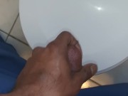 Quick Jerk And Cum In Best Friends Bathroom