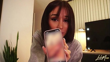 My step-brother sent me dick-pics by mistake and I got horny