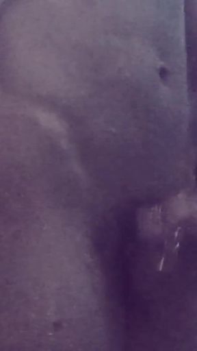 Spectacular moment from "Guy when bathing his big dick is crazy"