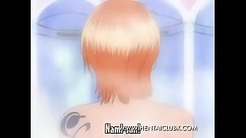 anime hentai Nami e Vivi Tomando Banho One Piece