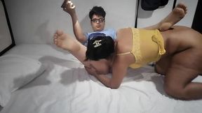 esta madura queria comerme y le di algo de dinero para que viniera a mi casa y esto paso !