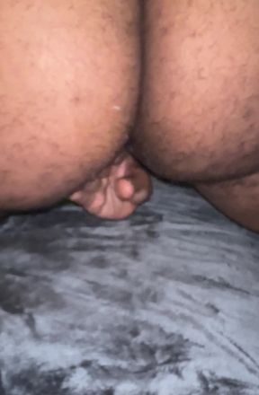 I Use My Cum to Finger My Tight Fat Hairy Ass