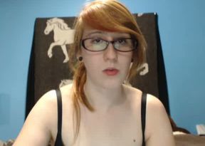 Even though she looks nerdy and demure she is a nasty webcam performer