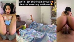 Blowin' my wad on angry wife's dirty secrets &mdash;  her weakness is my pleasure &mdash;  baby