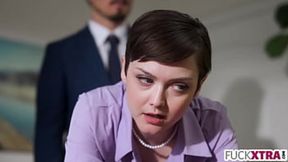 New Boss Tastes Young Secretary's Tight Pussy&#x1F32E;&#xFE0F;