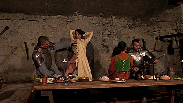 At the King's court, after the banquet, an incredible orgy breaks out!