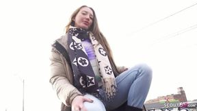 German scout seduces tall blonde Julia Maze in casting session