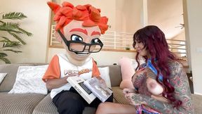 Big Dick Makes Redhead's Big Tits Famous