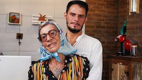 Grandma takes a big cock in her butt